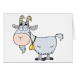 Goat Cartoon Character Cards