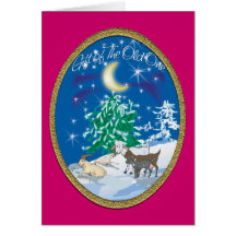 Goat Christmas Card