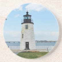 Goat Island Lighthouse Coaster- Newport, RI