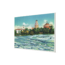Goat Island View of American Rapids Gallery Wrapped Canvas