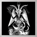 Goat Of Mendes Black And White posters