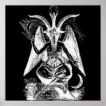 Goat Of Mendes Black And White posters