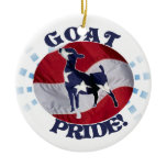 GOAT PRIDE CHRISTMAS ORNAMENT USA FLAG PATRIOTIC ornaments
