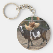 Goat taxi key chains