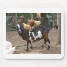 Goat taxi mouse pad
