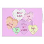 Goat Valentine Hearts Card