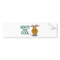 Goats Are Cool Bumper Sticker