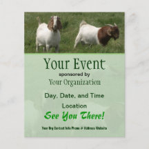 Goats Event Flyer