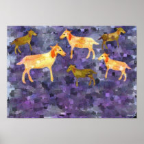 Goats in the field Canvas Print