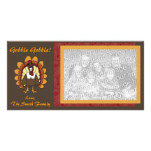 GOBBLE GOBBLE! PHOTO CARD TEMPLATE