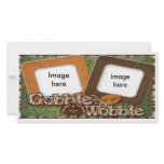gobble till you wobble thanksgiving photo card photo cards