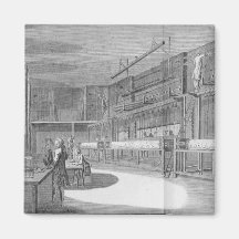 Gobelin workshops, from the 'Encyclopedia' by Deni Fridge Magnet
