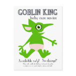 Goblin King Baby Care Service Post Card