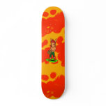 Goblin with a cookie skateboard