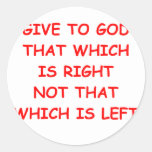 GOD1 ROUND STICKER