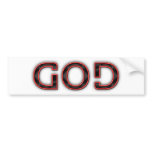 God Anagram Bumper Sticker bumper stickers