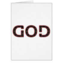 God Anagram Greeting Card