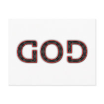 God Anagram Postcard