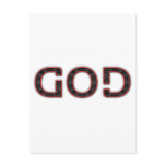 God Anagram postcards