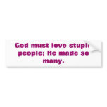 God and Love bumper stickers