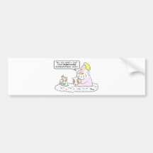 god angel biodegradable creation bumper sticker