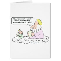 god angel biodegradable creation greeting card
