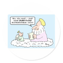 god angel biodegradable creation stickers