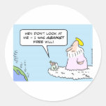god angel earth free will against stickers