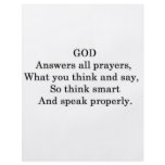 GOD ANSWERS ALL  PRAYERS flyers