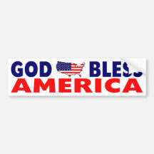 God Bless America! Bumper Sticker
