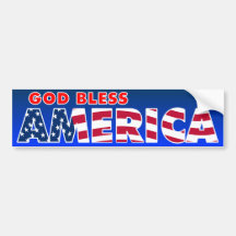 God Bless America Bumper Stickers