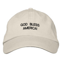 GOD BLESS AMERICA! EMBROIDERED HAT
