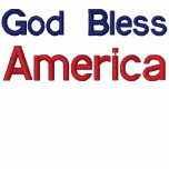 God Bless, America embroidered shirts
