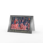God Bless America Flags Card