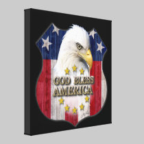 God Bless America canvas prints