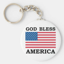 God Bless America Key Chains
