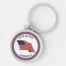 God Bless America Key Chains