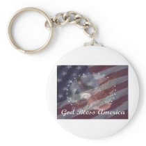 God Bless America Key Chain