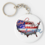 God Bless America Keychain