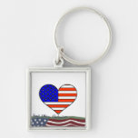 God Bless America Keychain