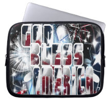 God Bless America Laptop Bag/Sleeve Laptop Computer Sleeve