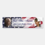 God Bless America - McCain Palin Bumper StickerG
