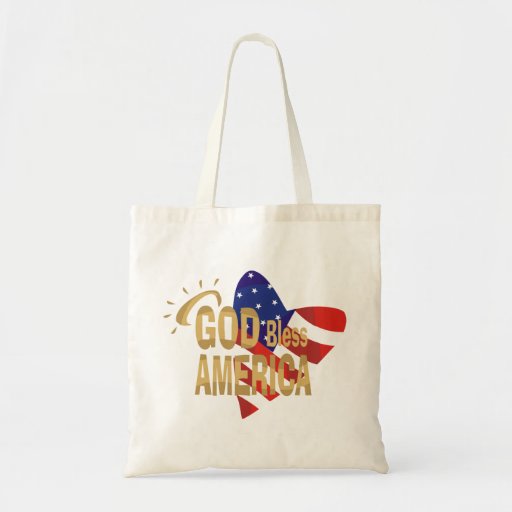 God Bless America totebag