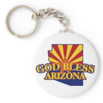 God Bless Arizona Key Chains