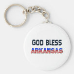 God Bless Arkansas Keychains