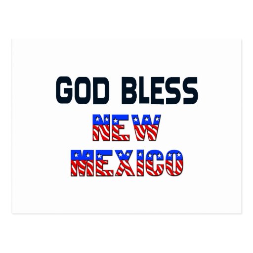 God Bless New Mexico Post Cards