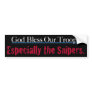 God Bless Our Troops Bumpersticker Bumper Stickers