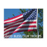 GOD BLESS OUR TROOPS POSTCARD