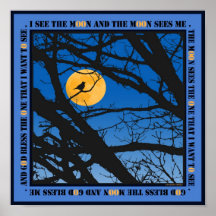 God Bless the Moon Print