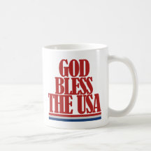God bless the USA Coffee Mugs